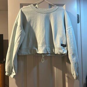 Calvin Klein S mint green crop sweatshirt